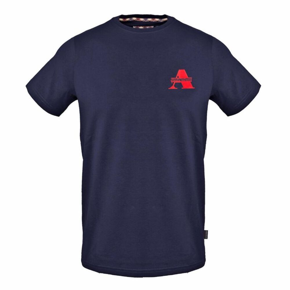 Aquascutum Mens Logo Crew Neck / Navy